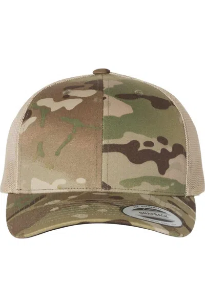Yp Classics Six-panel Retro Trucker Cap In Gold