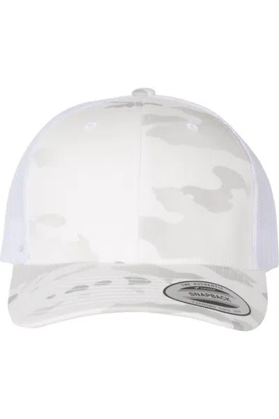 Yp Classics Six-panel Retro Trucker Cap In White