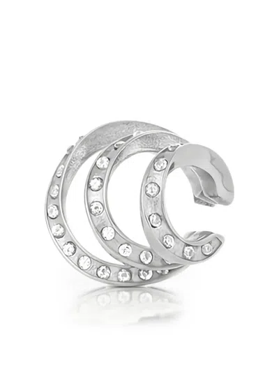 Yparis Ridley Crystal-embellished Ear Cuff In Silver
