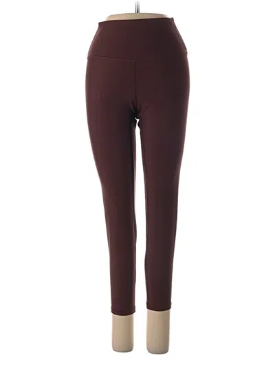 Pre-owned Ypb Active Pants In Burgundy