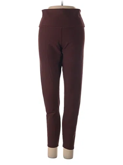 Pre-owned Ypb Active Pants In Burgundy