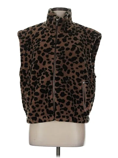 Pre-owned Ypb Faux Fur Vest In Brown