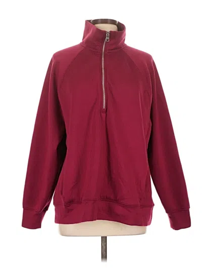 Pre-owned Ypb Fleece Jacket In Burgundy