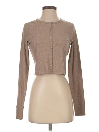 Pre-owned Ypb Long Sleeve Top Brown Turtleneck Tops