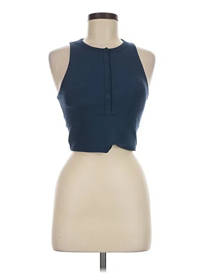 Pre-owned Ypb Sleeveless Henley Shirt In Blue