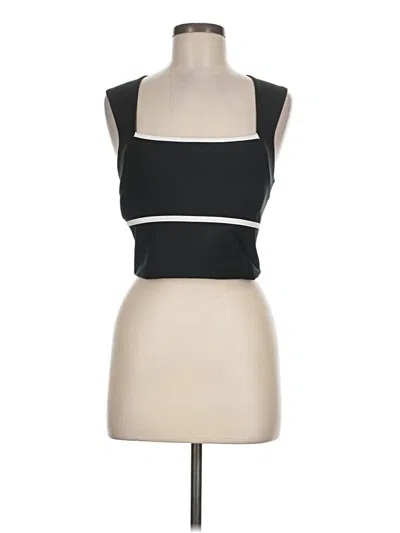 Pre-owned Ypb Sleeveless Top Black Halter Neckline Tops