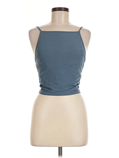 Pre-owned Ypb Sleeveless Top Blue Halter Neckline Tops