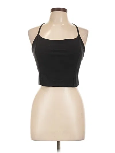 Pre-owned Ypb Tank Top Black Halter Neckline Tops