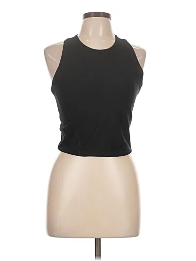 Pre-owned Ypb Tank Top Black Halter Neckline Tops