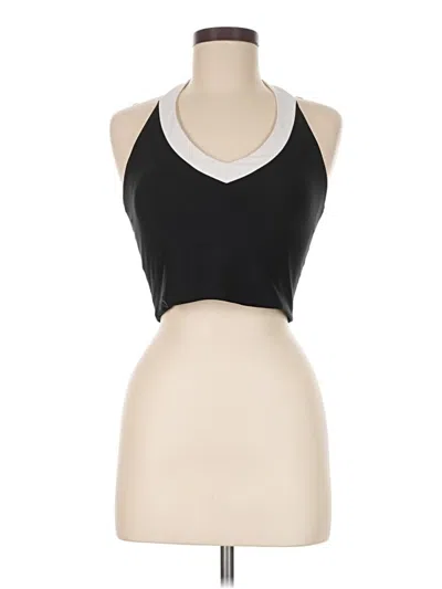 Pre-owned Ypb Tank Top Black Halter Neckline Tops