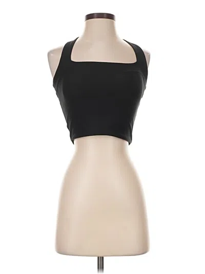 Pre-owned Ypb Tank Top Black Halter Neckline Tops