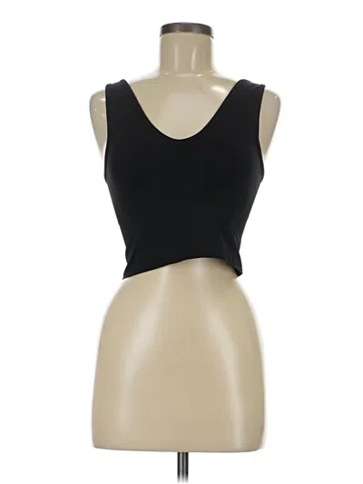 Pre-owned Ypb Tank Top Black Strapless Neckline Tops