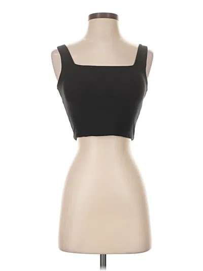 Pre-owned Ypb Tank Top Black Strapless Neckline Tops