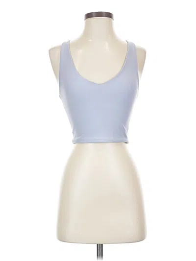 Pre-owned Ypb Tank Top Blue Halter Neckline Tops
