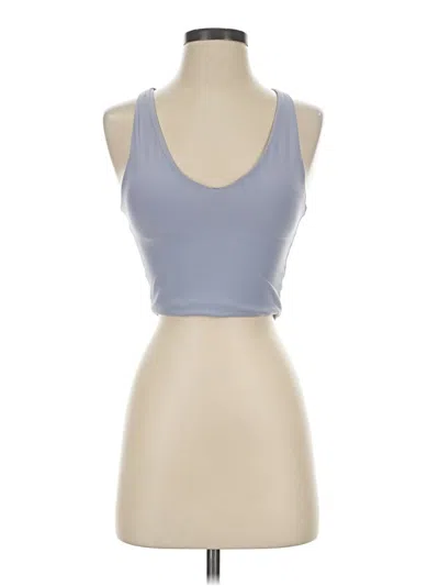 Pre-owned Ypb Tank Top Blue Halter Neckline Tops