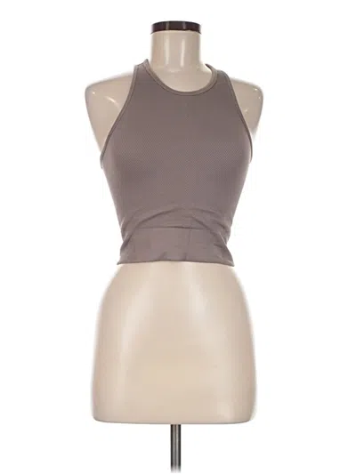 Pre-owned Ypb Tank Top Brown Halter Neckline Tops