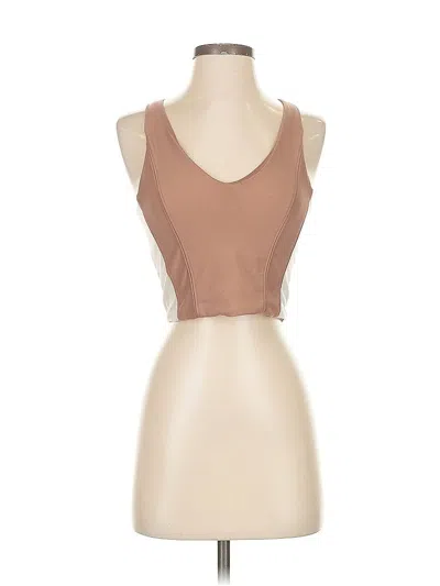 Pre-owned Ypb Tank Top Brown Strapless Neckline Tops