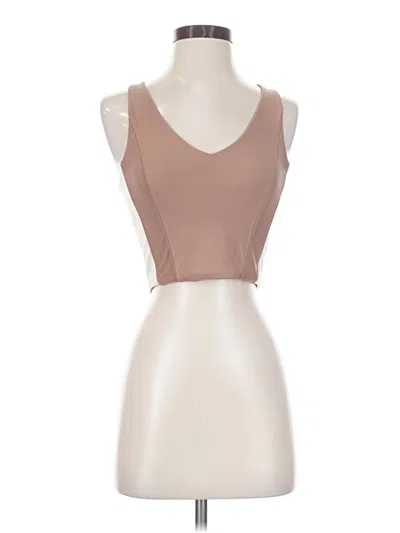 Pre-owned Ypb Tank Top Brown Strapless Neckline Tops