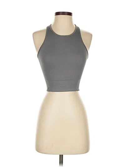 Pre-owned Ypb Tank Top Gray Halter Neckline Tops