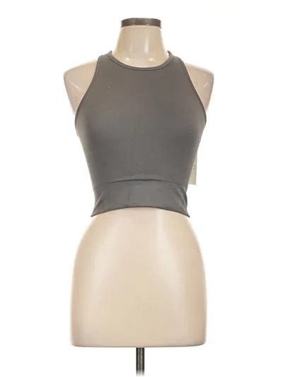 Pre-owned Ypb Tank Top Gray Halter Neckline Tops