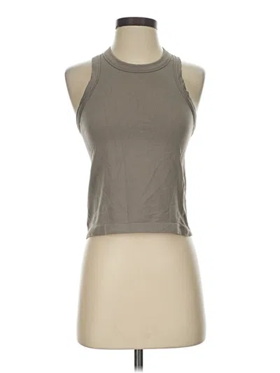 Pre-owned Ypb Tank Top Gray Halter Neckline Tops