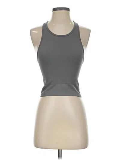 Pre-owned Ypb Tank Top Gray Halter Neckline Tops