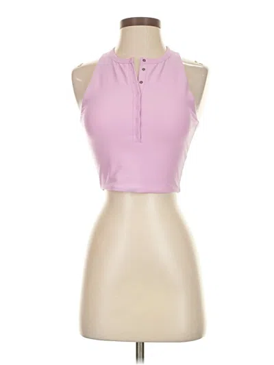 Pre-owned Ypb Tank Top Pink Halter Neckline Tops