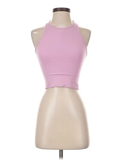 Pre-owned Ypb Tank Top Pink Halter Neckline Tops