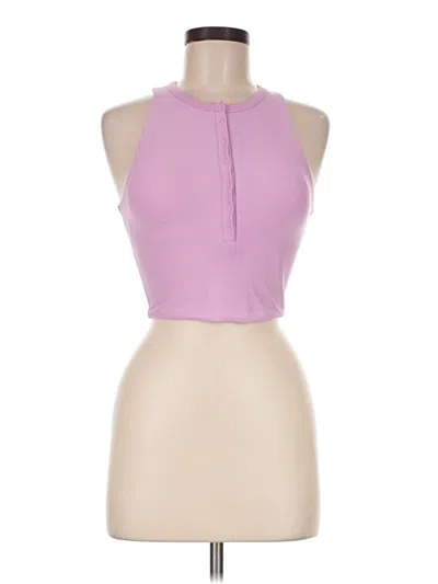 Pre-owned Ypb Tank Top Purple Halter Neckline Tops