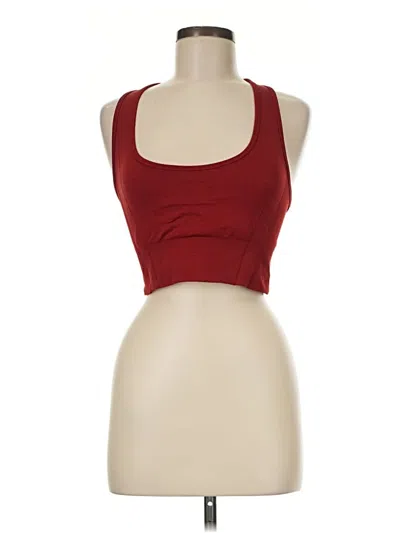 Pre-owned Ypb Tank Top Red Halter Neckline Tops