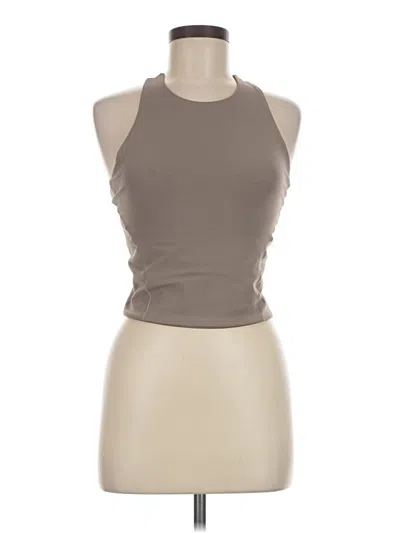 Pre-owned Ypb Tank Top Tan Halter Neckline Tops