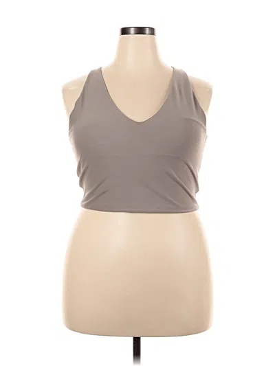 Pre-owned Ypb Tank Top Tan Halter Neckline Tops In Brown