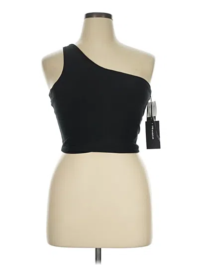 Pre-owned Ypb Tube Top Black One Shoulder Neckline Tops