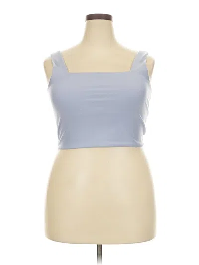 Pre-owned Ypb Tube Top Blue Strapless Neckline Tops
