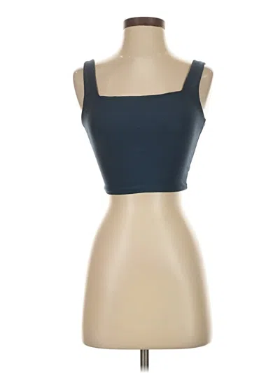 Pre-owned Ypb Tube Top Blue Strapless Neckline Tops