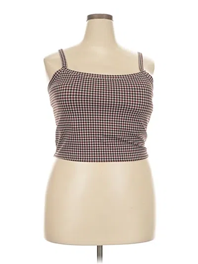 Pre-owned Ypb Tube Top Brown Strapless Neckline Tops
