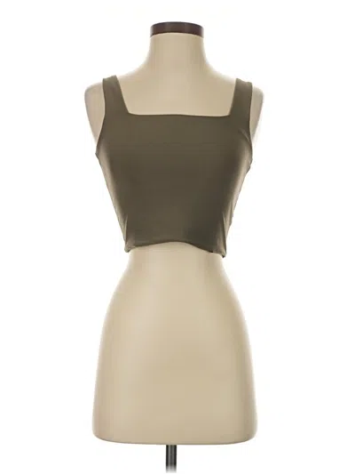 Pre-owned Ypb Tube Top Brown Strapless Neckline Tops