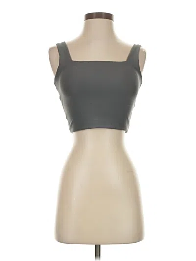 Pre-owned Ypb Tube Top Gray Strapless Neckline Tops