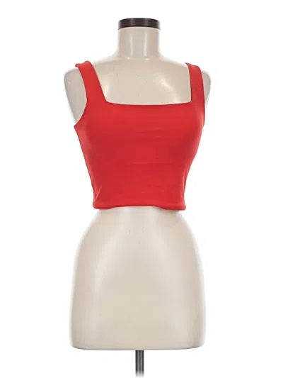 Pre-owned Ypb Tube Top Red Strapless Neckline Tops