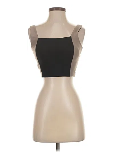 Pre-owned Ypb Tube Top Tan Strapless Neckline Tops In Brown