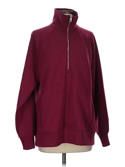 Pre-owned Ypb Zip Up Hoodie In Burgundy