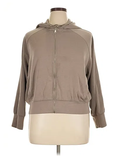 Pre-owned Ypb Zip Up Hoodie In Tan