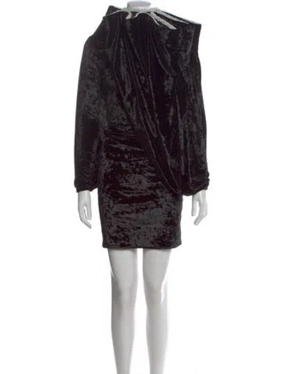 Pre-owned Y/project Animal Print Midi Length Dress In Black