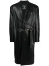 Y/project Belted Coat In Black