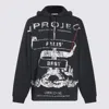 Y/project Black Cotton Sweatshirt In Black