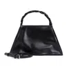 Y/project Black Leather Handbag In Black