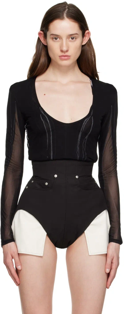Y/project Black Seam Allowance Bodysuit