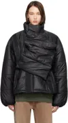 Y/project Quilted Puffer Jacket In Black