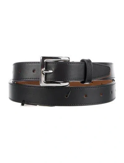 Pre-owned Y/project Calfskin Belt In Black