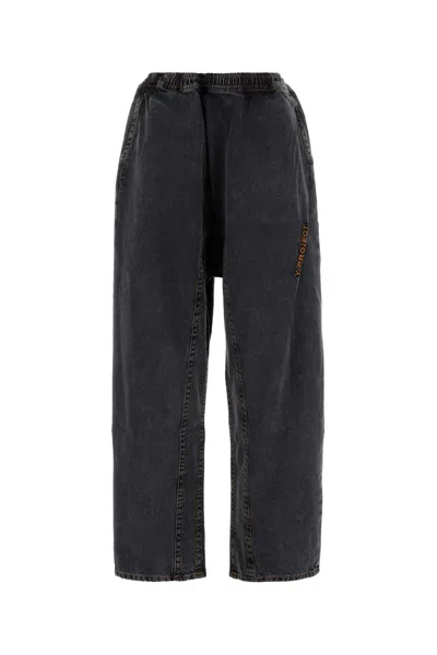 Y/PROJECT Y/PROJECT CHARCOAL DENIM JEANS